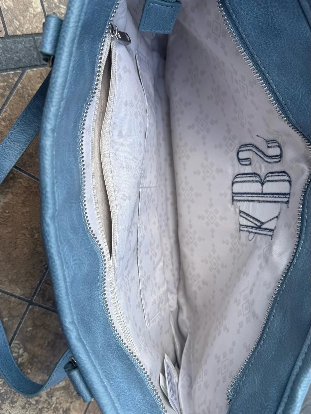 thirty-one  Blue Monogram Tote